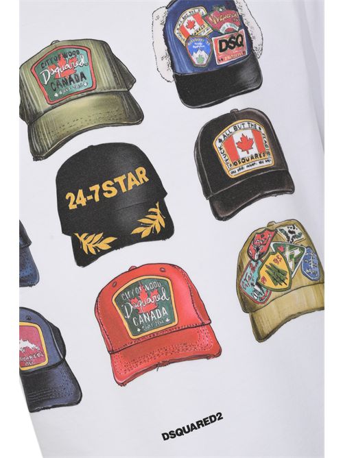 T-shirt ICONique Loose Fit in cotone con stampa DSQUARED2 | S78GD0112 D20033100